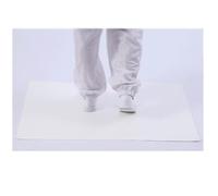 17.7x23.6 Inch Sticky Mat,2 Packs Entrance Shoes Mat, Adhesive Purifying Sticky Mat Cleanroom, Sticky Mats for Construction Cleanrooms Doorway Hotel(Natural)