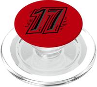 17 Black Seventeen's Stride - Número 17 Deportes y Clubes PopSockets PopGrip para MagSafe