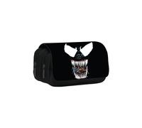 (17)Bolsa de almacenamiento de papelería doble capa para estudiantes con estampado de personajes Venom