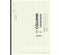 17 Column Ledger Book: Large Accounting & Bookkeeping Notebook | Columnar Analysis Account Pad for Small Businesses and Personal Finance |Horizontal Layout, 8.5 x 11.69 Inches.