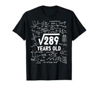 17º cumpleaños cuadrado raíz de 289 17 años de edad niño matemáticas Camiseta