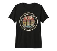 17 Cumpleaños Vintage Marzo 2009 Retro Edición Limitada Camiseta Premium