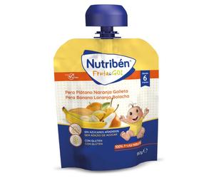 ¡17% DTO! Fruta - Go Pera, Plátano, Naranja y Galleta 90 gr