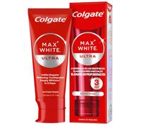 COLGATE Max White Ultra Active Foam Pasta de Dientes Blanqueadora con Flúor, 50ml, Dentífrico Blanqueador Seguro con el Esmalte, Elimina Manchas Profundas*
