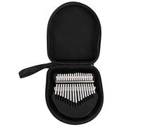 17 Key Crystal Clear C Key Kalimba Thumb Piano con Eva Protective Case Instrumento Musical para Nios (BLACK