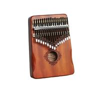 17 Key Kalimba Professional Thumb Piano Veneer Mahogany Circular Kalimba 17 Key Finger Piano Beginners Instrument Piano De Pulgar(17 Key khaki-01)
