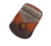 17 Key Kalimba Professional Thumb Piano Veneer Mahogany Circular Kalimba 17 Key Finger Piano Beginners Instrument Piano De Pulgar(17 Key khaki)