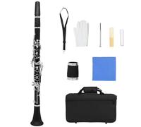 17 Keys B Flat Clarinet Bakelite Tube Para Estudiantes Principiantes Con Bolsa De Clarinete Y Herramienta De Limpieza De Clarinete Set