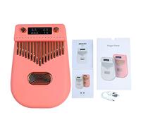 17 Keys Electronic Smart Kalimba Thumb Piano Instrumento musical portátil con partituras para niños para adultos principiantes (Rosa)