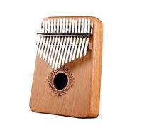 17 Keys Kalimba Thumb Piano Finger Piano Instrument Mahogany Handguard Piano De Pulgar(Brown)