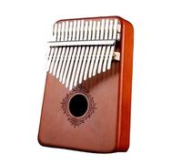 17 Keys Kalimba Thumb Piano Finger Piano Instrument Mahogany Handguard Piano De Pulgar(Retro Color)