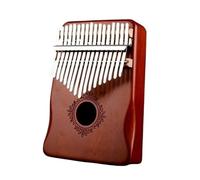 17 Keys Kalimba Thumb Piano Finger Piano Instrument Mahogany Handguard Piano De Pulgar(RetroColor Handguard)