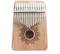 17 Keys Kalimba Thumb Piano Mahogany Body Musical Instrument Piano De Pulgar(Beige,A)