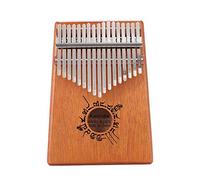 17 llaves pulgar piano para niños adultos principiantes profesional, makogany wood 12 diseño estilos kalimba mbira sanza con instrucción de estudio y afinar martillo (Color : Ancient Symbols)