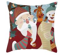 (17) Merry Christmas Pillowcase Throw Pillow for Case Home Decoration Xmas New Year Cushion Cover Farmhouse for Couch Sofa Bedroom Living Room Decor