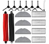17 piezas de accesorios para robot aspirador Roborock S8 Pro Ultra con 2 cepillos principales 4 paños de limpieza 4 filtros 6 cepillos laterales 1 cepillo de limpieza