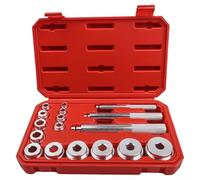 17 piezas de aluminio para pista de cojinete y anillo de retén para motocicleta y coche (rojo)