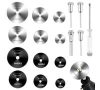 17 Piezas Disco de Corte para Dremel Mini Sierra para Taladro Herramientas Rotativas Accesorios Accesorios Taladro Disco Hoja de Corte de Cortar Madera para Metal para Cortar Madera PláStico Metal