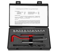 17 Piezas Kit de reparación de roscas Juego de reparación de roscas Helicoil Reparador Roscas compatible con herramientas de mano para reparación de coches M10*1.5