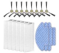 (17 Piezas) M210 Repuestos Compatibles con Las Aspiradoras Robot Lefant M210B M213S M210S M210 M213, OKP Life K2 K3 K3A K4 K5. 6 Filtros HEPA, 8 Cepillos Laterales, 3 Mopas, Kit de Accesorios