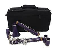 17 Teclas Clarinet BB Flat Woodwind Instrumento Abdominales Clarinet Cupronickel Llave Níquel Con Caja Clarinetes