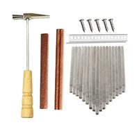 17 Teclas Kalimba DIY Kit Thum Piano Piezas de Repuesto Llaves Puente Tuning Hammer Kit Kalimba Accesorios