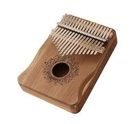 17 Teclas Piano de Pulgar Africano Madera Instrumento Musical Portátil con Cuerpo Práctico y Láminas Metal Menaje para Sostenimiento Sensación Cómoda Fácil Aprender Dominar