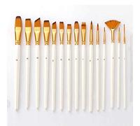 17 Uds. Pinceles de nailon para artista, paleta, cuchillo, juego de esponja con estuche de almacenamiento, acuarelas, pintura al óleo de acrílico, suministros de arte