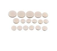 17 Unids/set Almohadilla De Cuero Para Clarinete Almohadillas Para Llaves Reemplazo De Instrumento Musical De Viento De Madera Blanco