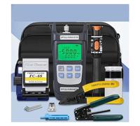 17 Unids/set FTTH Kit De Herramientas Fibra Óptica Con Cuchilla FC-6S -50 ~ + 26dBm Medidor Potencia Localizador Visual Fallos 10mw Medición precisa(-50 to 26dbm)