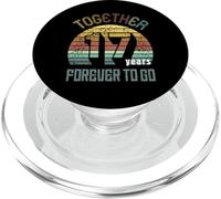 17 Wedding Anniversary For Couple Seventeen Years Marriage PopSockets PopGrip para MagSafe