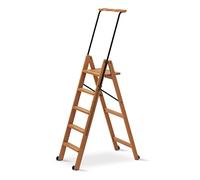 170/5 TUSCANIA Escalera 5 Peldaños En Madera De Haya Maciza Cereza
