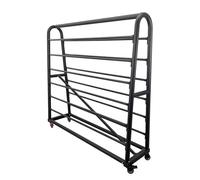 170 cm de Altura Tejido Carro Expositor, Muy Resistente Película de Cambio de Color para Coches Carrito con Varilla Ajustable para Colgar, Estudio / Centro Comercial / Fábrica / Exposición Organizador