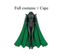 (170) Disfraz de Hela, la supervillana de Thor 3: Ragnarok de Marvel, mono, body, capa, cosplay de Halloween