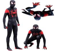 (170) Disfraz de Miles Spider-Man, mono para fiesta de cosplay para adulto