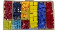 170 piezas de terminales de conexión de abrazadera, conjunto de terminales, conectores eléctricos, terminales de cable de empalme rápido aislados