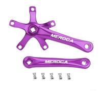 170mm aleación de aluminio manivela Set para bicicletas de montaña izquierda y derecha 130 para BCD manivelas para conducción óptima (púrpura)
