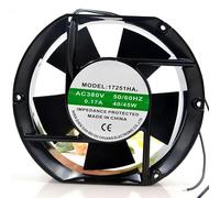 17251A3-HBAPL 17251 AC Fan, 380V Aluminum Frame Dual Ball Industrial Cabinet Fan