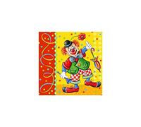 17283-20 servilletas, 3-ply 1/4-pliegue 33 cm x 33 cm "Face Clown" [Importado de Alemania]