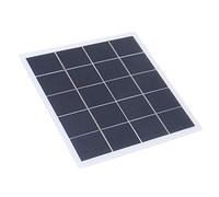 172x175x2mm/6.8x6.9x0.08in Panel Solar, portátil 4W 5V Policrystal Cargador Solar Componente de Placa laminada Accesorio de Bricolaje para Acampar