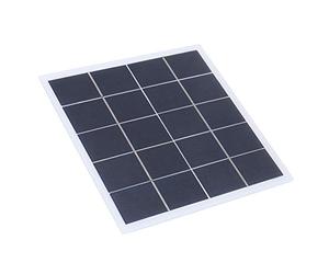 172x175x2mm/6.8x6.9x0.08in Panel Solar, portátil 4W 5V Policrystal Cargador Solar Componente de Placa laminada Accesorio de Bricolaje para Acampar