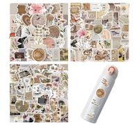173 Piezas Pegatinas Aesthetic, Pegatinas Aesthetic Vintage Stickers, Pegatinas Bullet Journal, para DIY, Coche, Moto, Scrapbooking, Ordenador Portátil etc
