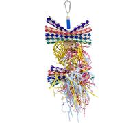 1730 Willow Heart Shredder Bird Toy - Diversión para buscar periquitos, cacatúas, conures, periquitos y tortolitos - Actividad de trituración para pájaros pequeños a medianos