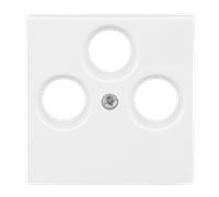 1743-03-914 Placa central TV/SAT 3 elementos blan