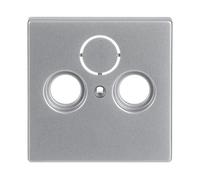 1743-83 Placa central TV/SAT 3 elementos aluminio