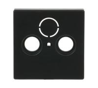 1743-885 Placa central TV/SAT 3 elementos negro m