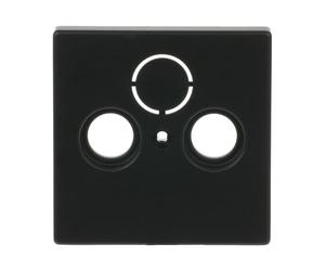 1743-885 Placa central TV/SAT 3 elementos negro m