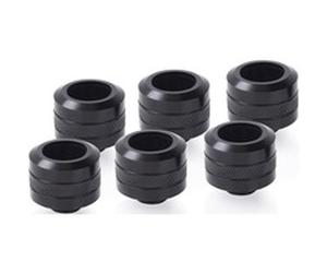 17477 accesorio o pieza de sistema de refrigeración para ordenador Kit de racores, tubos y accesorios, Conexión negro, Kit de racores, tubos y accesorios, Latón, Negro, 1/4", 23 mm, 2,6 cm