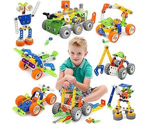 175 Piezas Bloques de Construcción,Juguetes para Niños de 5,6,7,8 Años y Mayores, juego construccion,Aprendizaje de Juegos de Construcción Educativa para 9,10 Años,Mejor Regalo de Juguete para Niño