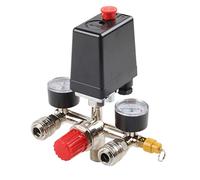 175 psi pequeño compresor de aire colector de presión regulador de alivio manómetros soporte colector parte conjunto